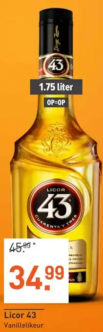 Albert Heijn Licor 43 Vanillelikeur 1.75 liter aanbieding