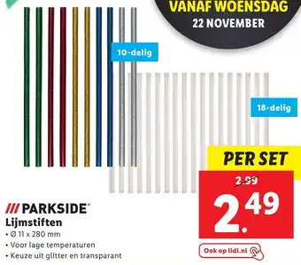 Lidl PARKSIDE Lijmstiften aanbieding