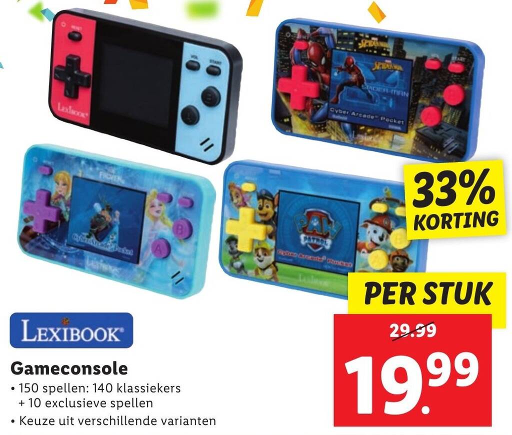 LEXIBOOK Gameconsole aanbieding bij Lidl
