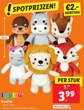 Lidl lupilu Knuffel aanbieding