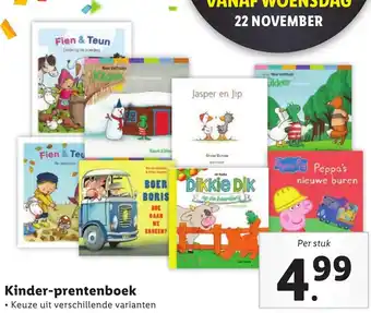 Lidl Kinder-prentenboek aanbieding