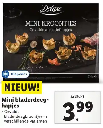 Lidl Mini bladerdeeg-hapjes aanbieding