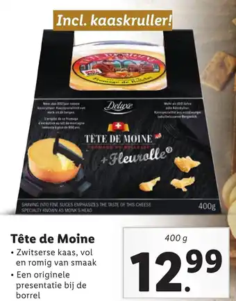 Lidl Tête de Moine 400g aanbieding