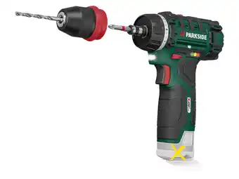 Lidl Parkside accu-schroefboormachine 12v zonder accu aanbieding