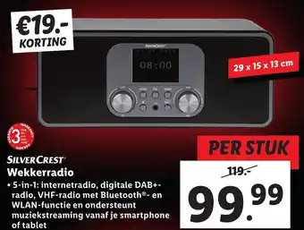 Lidl SILVERCREST Wekkerradio aanbieding