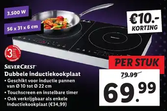 Lidl SILVERCREST Dubbele inductiekookplaat aanbieding