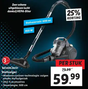 Lidl SILVERCREST Stofzuiger aanbieding