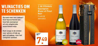 Gall & Gall J. de Villebois Sauvignon Blanc of Pinot Noir aanbieding