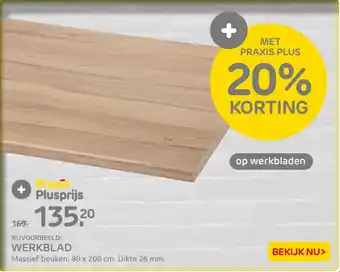 Praxis WERKBLAD aanbieding