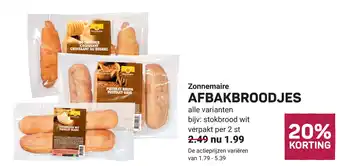 Ekoplaza Zonnemaire AFBAKBROODJES aanbieding