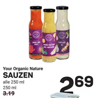 Ekoplaza Your Organic Nature SAUZEN 250ml aanbieding