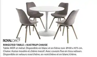 Jysk RINGSTED TABLE + KASTRUP CHAISE aanbieding