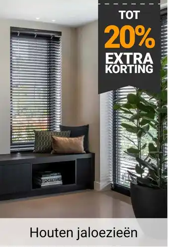Raamdecoratie.com Houten jaloezieën aanbieding