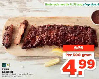 PLUS Plus sparerib aanbieding