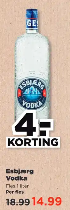 PLUS Esbjærg vodka aanbieding