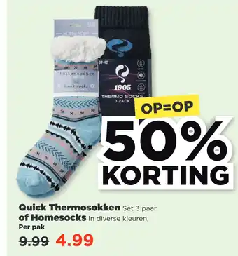 PLUS Quick thermosokken aanbieding