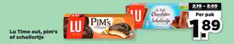 PLUS Lu Time out, pim's of scholiertje aanbieding