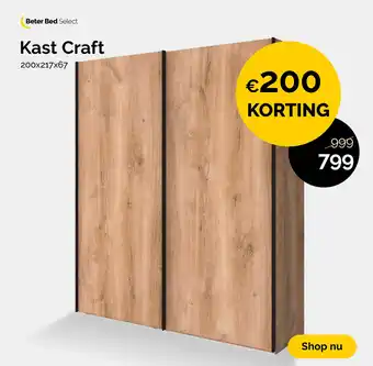 Beter Bed Kast Craft aanbieding