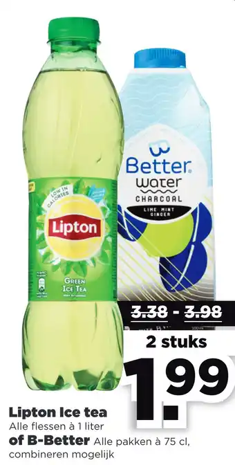 PLUS Lipton Ice tea of B-Better aanbieding