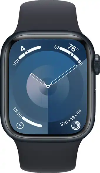 Coolblue Apple watch series 9 41mm midnight aluminium sportband s/m aanbieding