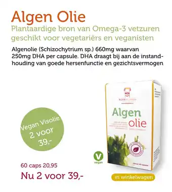 De Rode Pilaren Algen Olie aanbieding