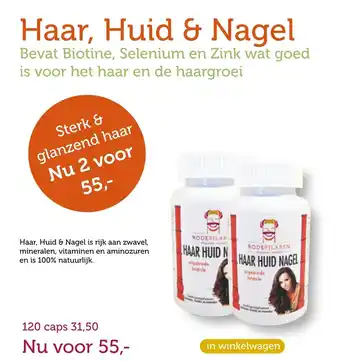 De Rode Pilaren Haar, Huid & Nagel aanbieding