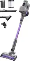 Bol.com Auronic steelstofzuiger - zelfstaande draadloze steelstofzuiger - zonder zak - 220 w - grijs/paars aanbieding