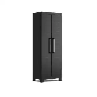 fonQ Keter detroit hoge opbergkast - 4 planken - 65x45x182cm - zwart aanbieding