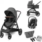 Bol.com Maxi-cosi zelia s trio 3-in-1 kinderwagen - inclusief autostoeltje en luiertas - dark grey aanbieding