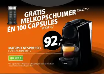 Expert MAGIMIX NESPRESSO ESSENZA MINI M115 aanbieding