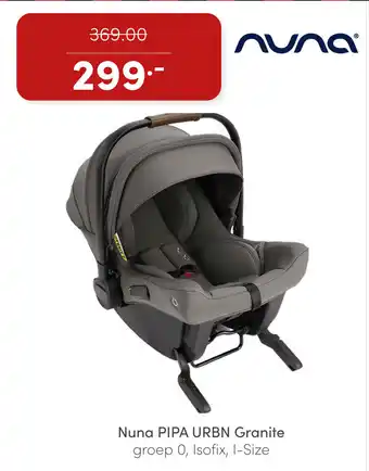 Baby & Tiener Nuna PIPA URBN Granite groep 0, Isofix, I-Size aanbieding