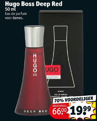 Hugo boss deep clearance red 90 ml aanbieding