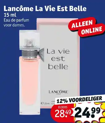 Kruidvat Lancôme La Vie Est Belle 15 ml aanbieding