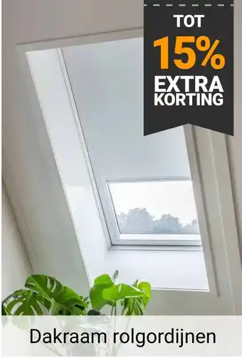 Raamdecoratie.com Dakraam rolgordijnen aanbieding