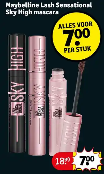 Kruidvat Maybelline Lash Sensational Sky High mascara aanbieding