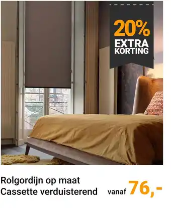 Raamdecoratie.com Rolgordijn op maat cassette verduisterend aanbieding