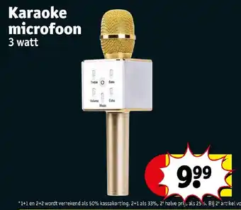 Kruidvat Karaoke microfoon 3 watt aanbieding