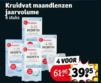 Kruidvat Kruidvat maandlenzen jaarvolume aanbieding