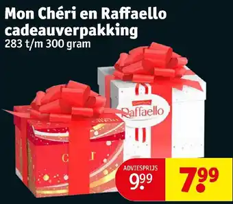 Kruidvat Mon Chéri en Raffaello cadeauverpakking aanbieding