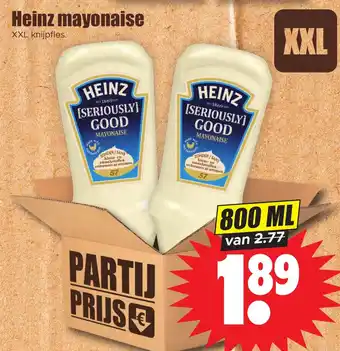 Dirk Heinz mayonaise 800 ml aanbieding