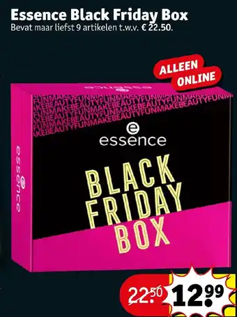 Kruidvat Essence Black Friday Box aanbieding