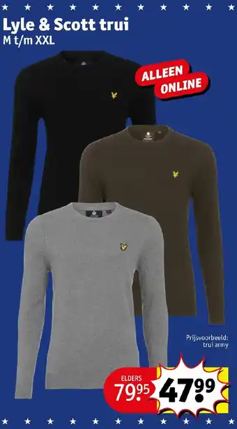 Kruidvat Lyle & Scott trui aanbieding