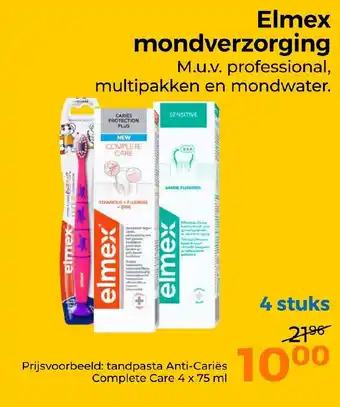 Trekpleister Elmex mondverzorging aanbieding