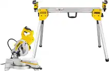Coolblue Dewalt dws777-qs + onderstel aanbieding