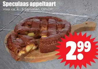Dirk Speculaas appeltaart aanbieding