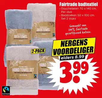 Dirk Fairtrade badtextiel aanbieding