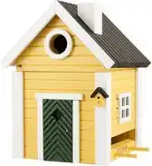 Bol.com Wildlife garden vogelhuisje & voederhuis - geel aanbieding