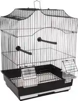 Bol.com Vogelkooi lampung zwart - zwart - 34 x 28 x 44.5 cm aanbieding