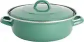 Bol.com Lite-body - magnus braadpan 28cm/3l met deksel- emaille - inductie - olijf groen aanbieding