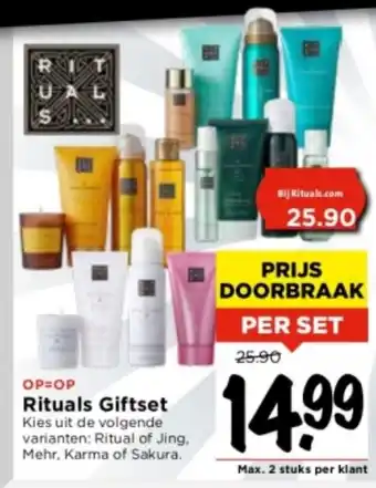 Vomar Voordeelmarkt Rituals Giftset aanbieding